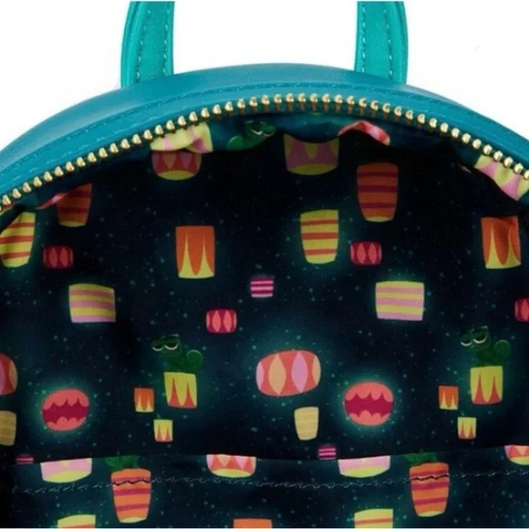 NWT Loungefly DisneyTangled Rapunzel Glow inthe DarkCastle Mini Backpack - Picture 6 of 8